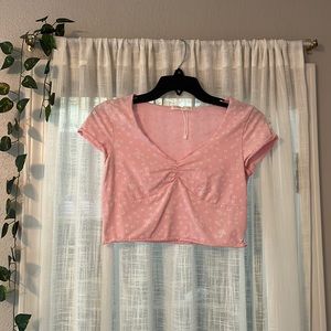 Romwe cropped tee with floral print